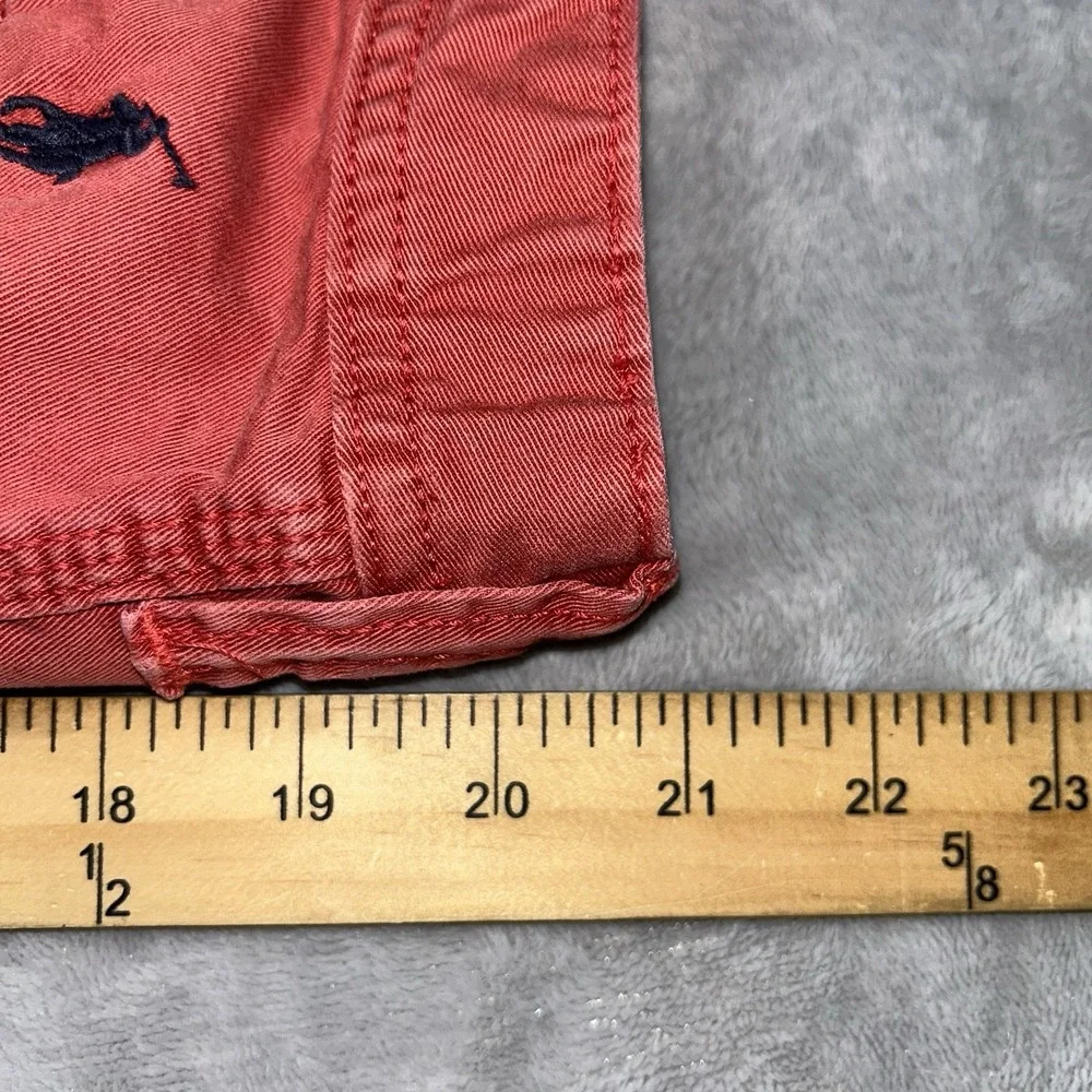 Polo Ralph Lauren Shorts Mens 36 Salmon Pink Chino Relaxed Preppy Beach Casual